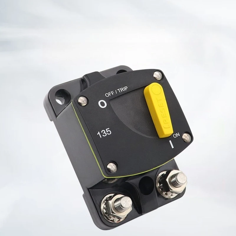 

Car circuit breaker, manual reset high current overload protection recoverable switch RV SUV Yacht Universal