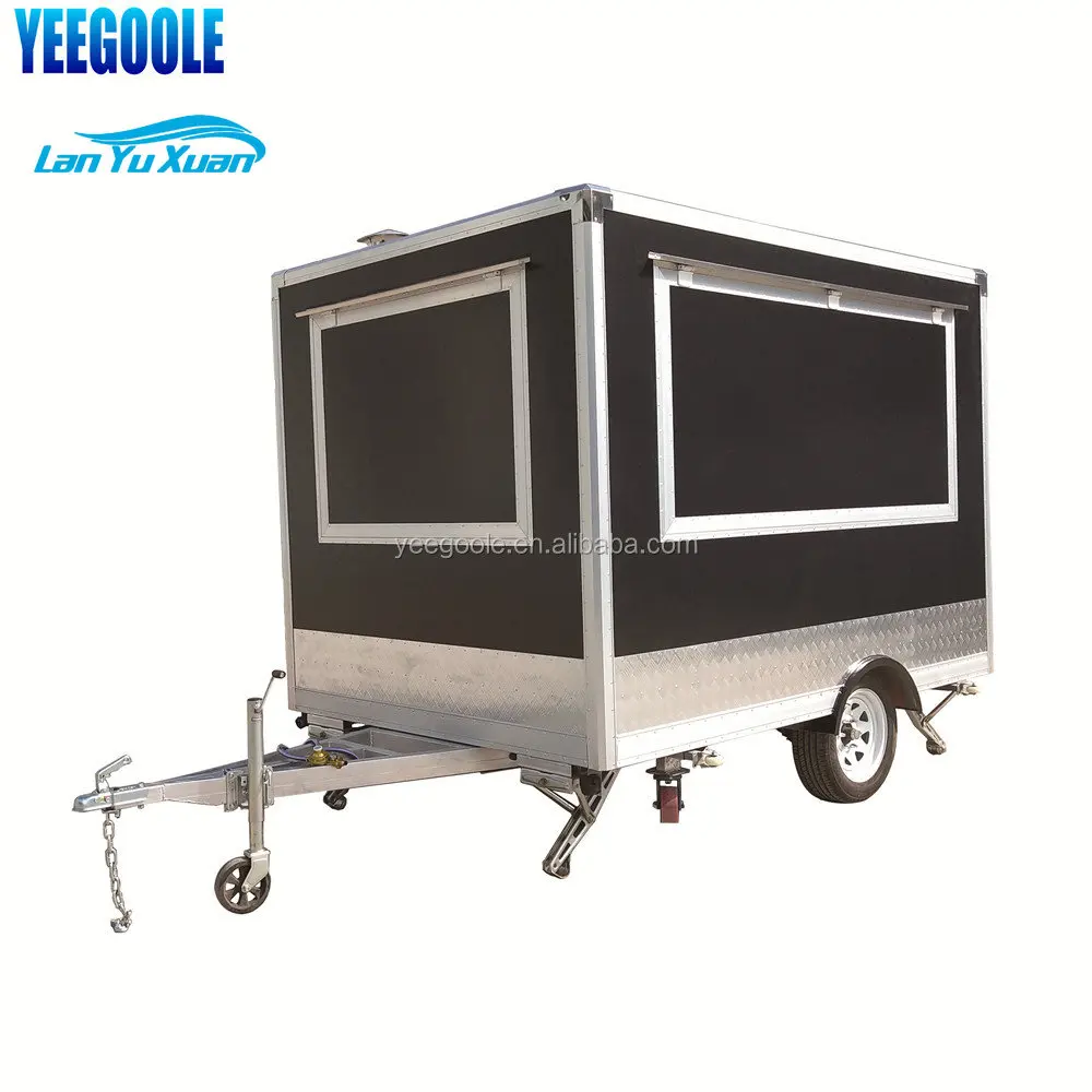 Spain Churros Cart Food Vending Cart Large Food Carts / Mobile Food Trailer with Fryer