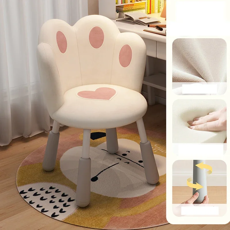 Child Cute Chair Room Stool Height Adjustable Eating School Furniture Girls Children Seats Kids Silla Infantil Design Study JGY