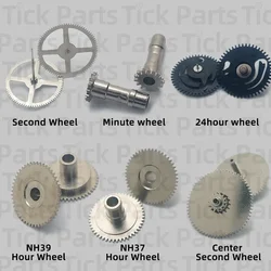 Japanese New Nh37 Nh39 Time Wheel Sub-Wheel Second Wheel Center Two Wheels 11 Point Calendar Wheel
