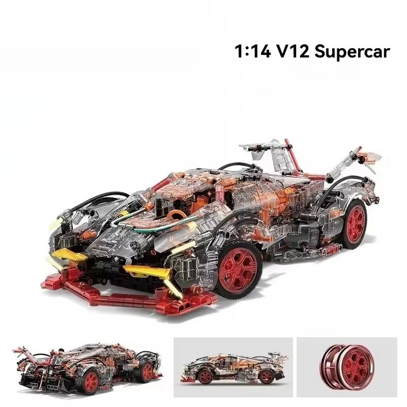

Advanced Mechanical Building Blocks Set Creative Racing Car Model MOC Design Educational Toys Adults Kid Desktop Decoration