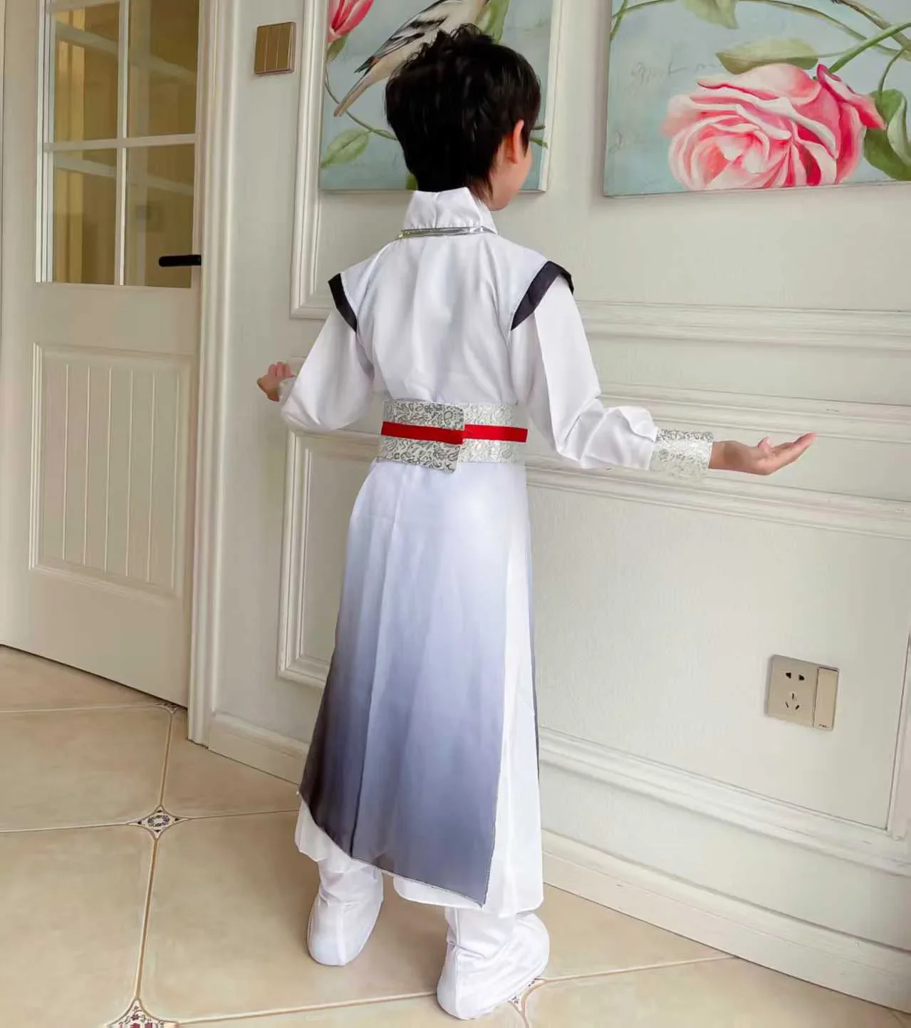 3pcs Set Chinese Costume Child Kung Fu Wushu Uniform Chinese Traditional Clothes for Boy