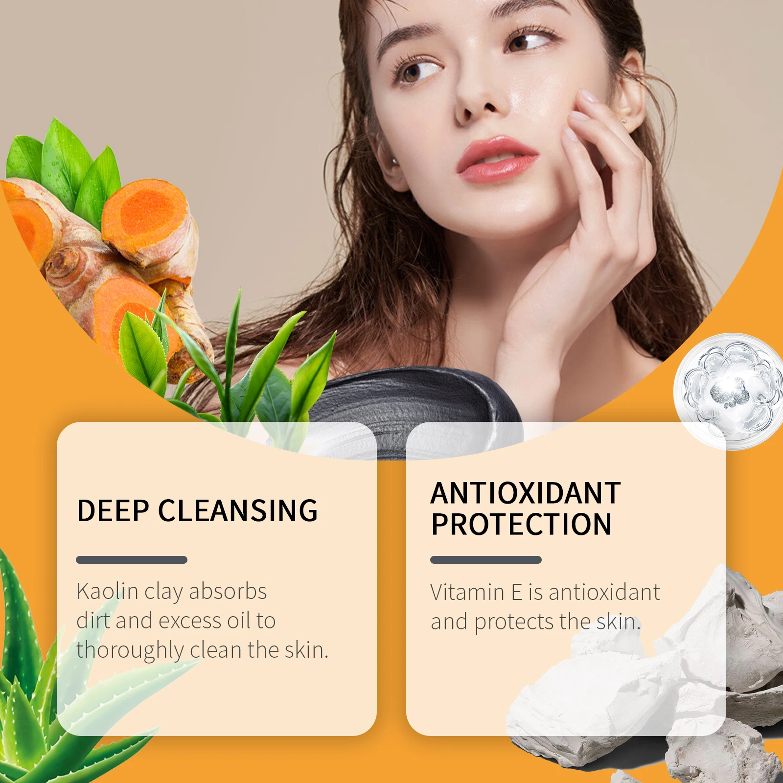 Jaysuing – masque de boue aux minéraux de la mer morte, nettoie les Pores, contrôle du sébum, alimentation en profondeur, hydratation efficace, éclaircissant, soins pour la peau du visage