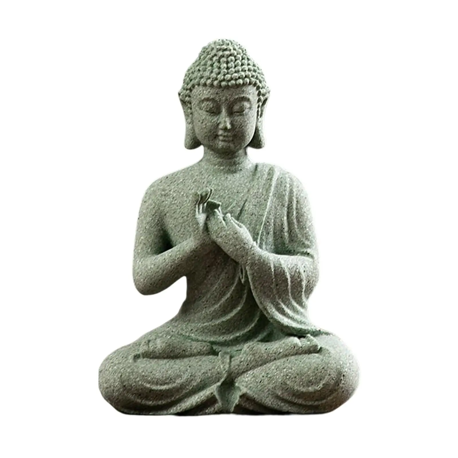 Sitting Buddha Statue Buddhism Decor Decorative Rustic zen for Living Room image 5