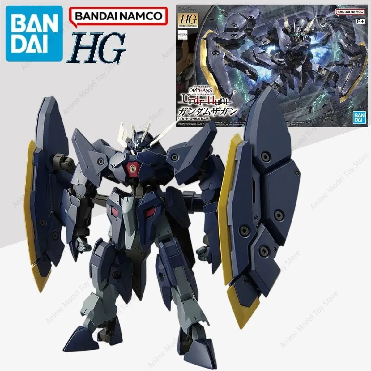 オリジナルバンダイ在庫本物フィギュアガンダム-hg-ibo-1-144-ガンダムザガンガンプラアニメモデルキットアクショングッズおもちゃギフト