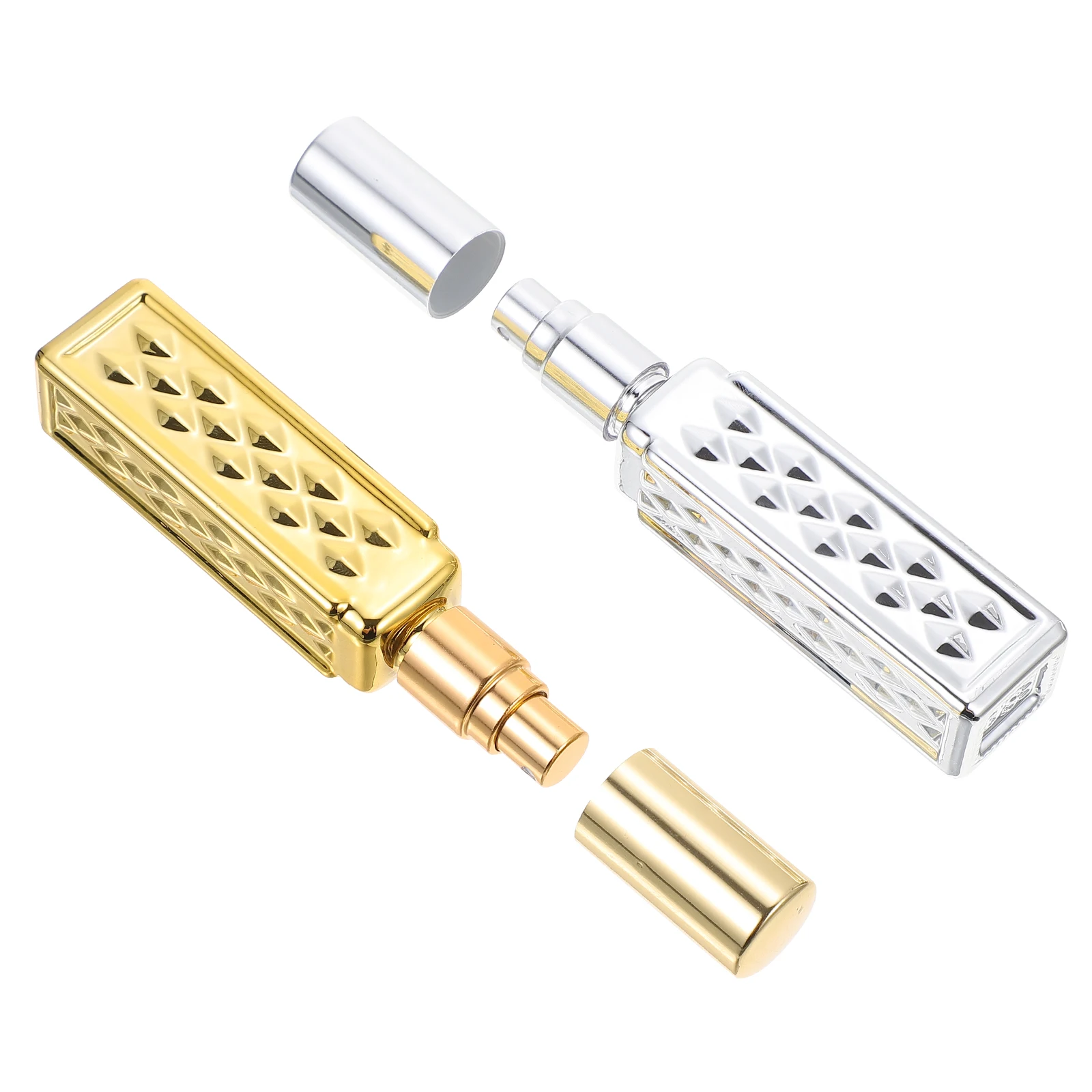 2 قطعة زجاجات رذاذ عطر زجاجية حجم سفر مدمج قابل لإعادة الملء مانعة للتسرب حرفية دقيقة لعينة غسول زيت العطور الفرعية #2