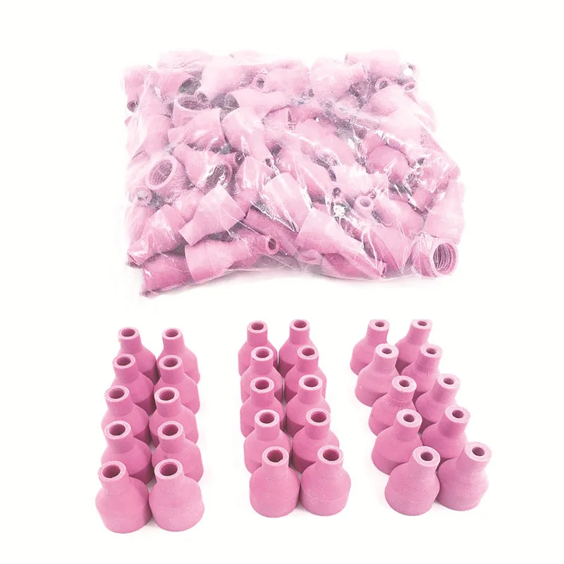 60pcs ugello di saldatura saldatura ad arco di Argon bocca in porcellana QQ150 pistola per saldatura bocca in porcellana ugello per pistola in ceramica