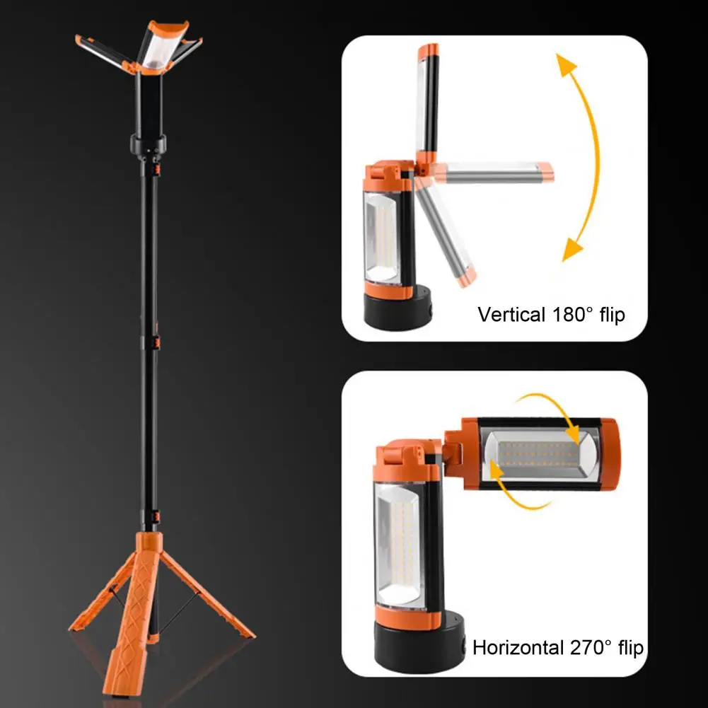 

Camping Light with Adjustable Height Rechargeable Camping Lantern with Telescoping Bracket for Hiking for Power for Fishing