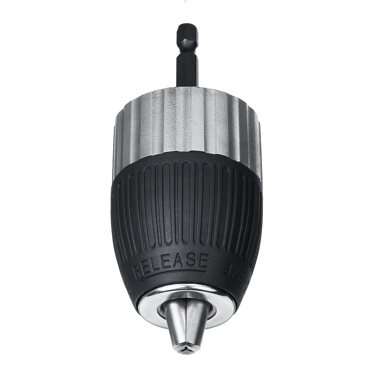 Mandril elétrico de broca 1.5-13mm, acessórios de ferramenta sem chave de autotravamento, haste hexagonal de impacto, adaptador sem chave, 3/8-24unf