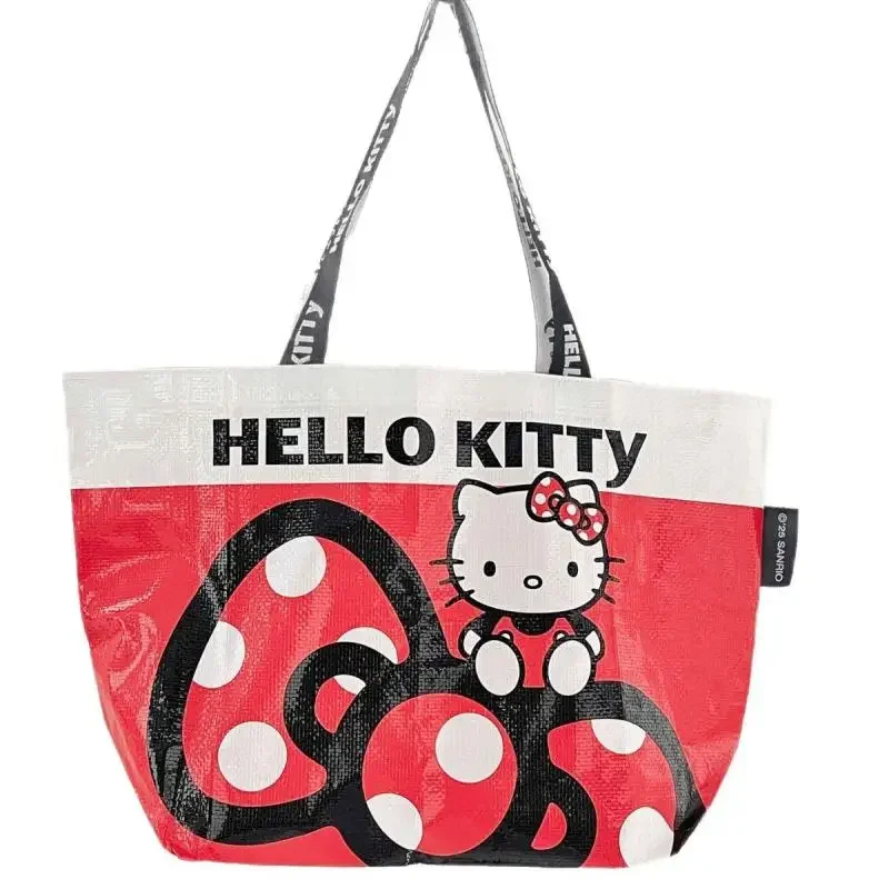 حقيبة هالو كيتي كروس بودي لطيفة كورومي قابلة للطي حقائب تسوق محمولة حقيبة كتف كاواي حقائب جديدة للمرأة #1