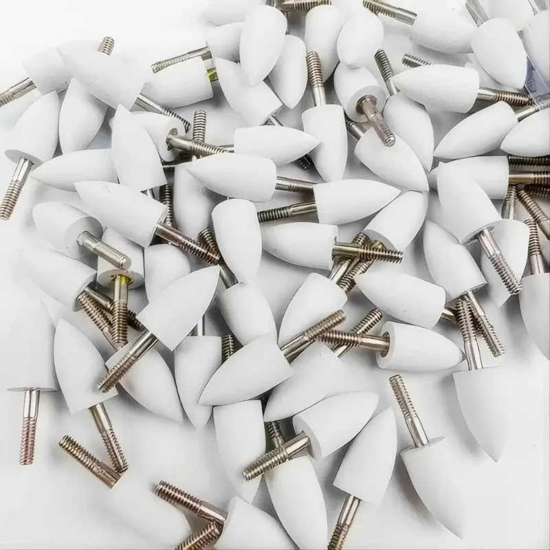 

40pcs Dental Silicone Grinding Head Dental Consumables Accessories Dental Polisher Cleaner Polishing Cone Grinding Head
