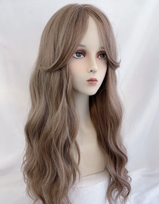Trendy long curly hair with large waves