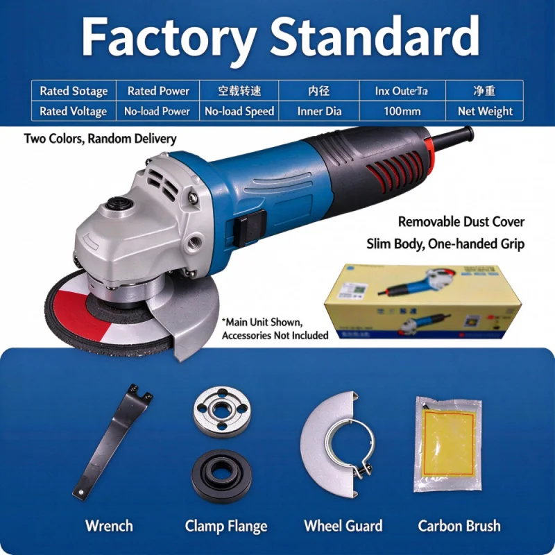 S1M-FF09-100SAngle grinder, polishing machine, hand grinder, hand sanding wheel, electric cutting tool – genuine product