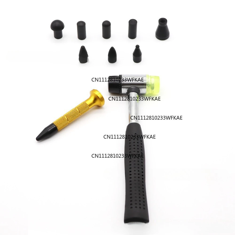 Car non-destructive depression, pit, dent repair, leveling pen, hammer, bump repair tool, hammer can be replaced, tapping pen
