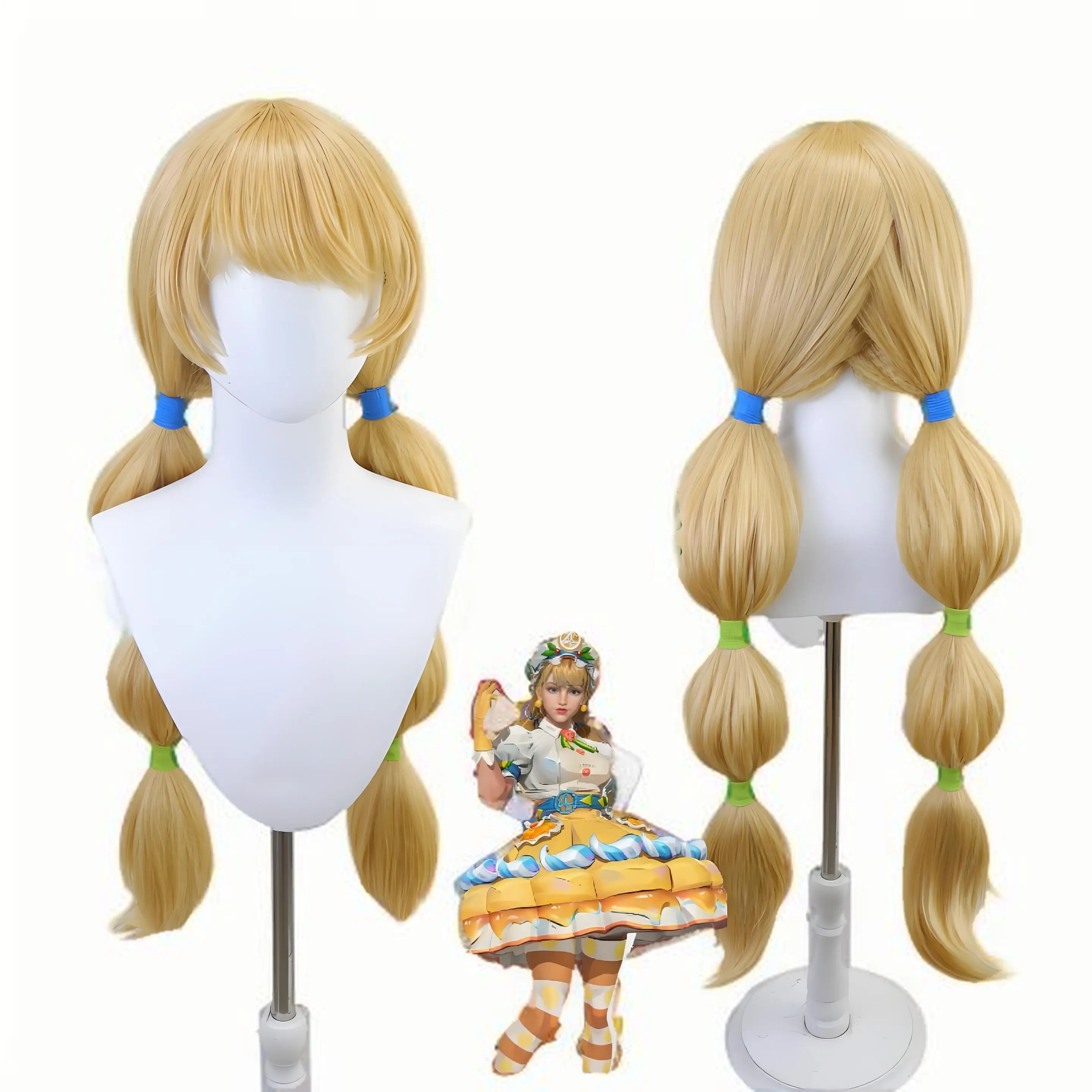 Superhero-Inspired Anniversary Edition Cosplay Wig – Wig for Invisible Girl & Cake-Themed Outfits