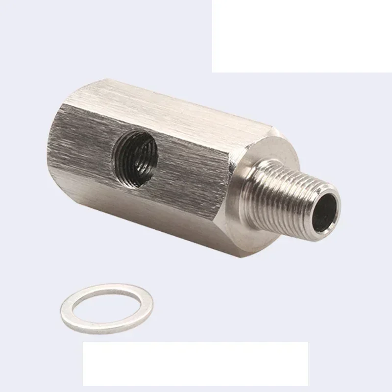 Automotive Modification Parts Oil Pressure Sensor Connector 1/8NPT Stainless Steel Turbocharger Connector Automotive Sensors