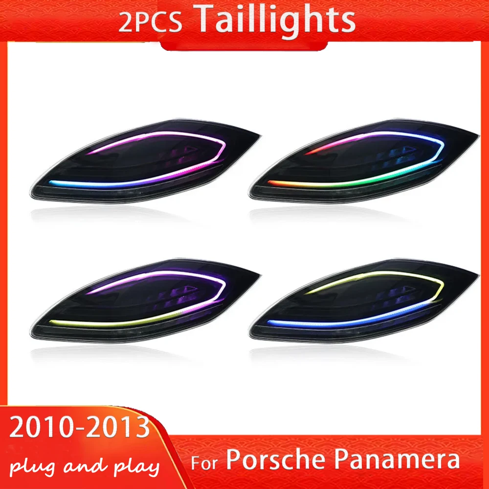 

Tail Lamps RGB For Porsche Panamera 970.1 2010-2013 Upgrade Modified LED Taillights Dynamic Turn Signal LAMP DRL Car Accessories
