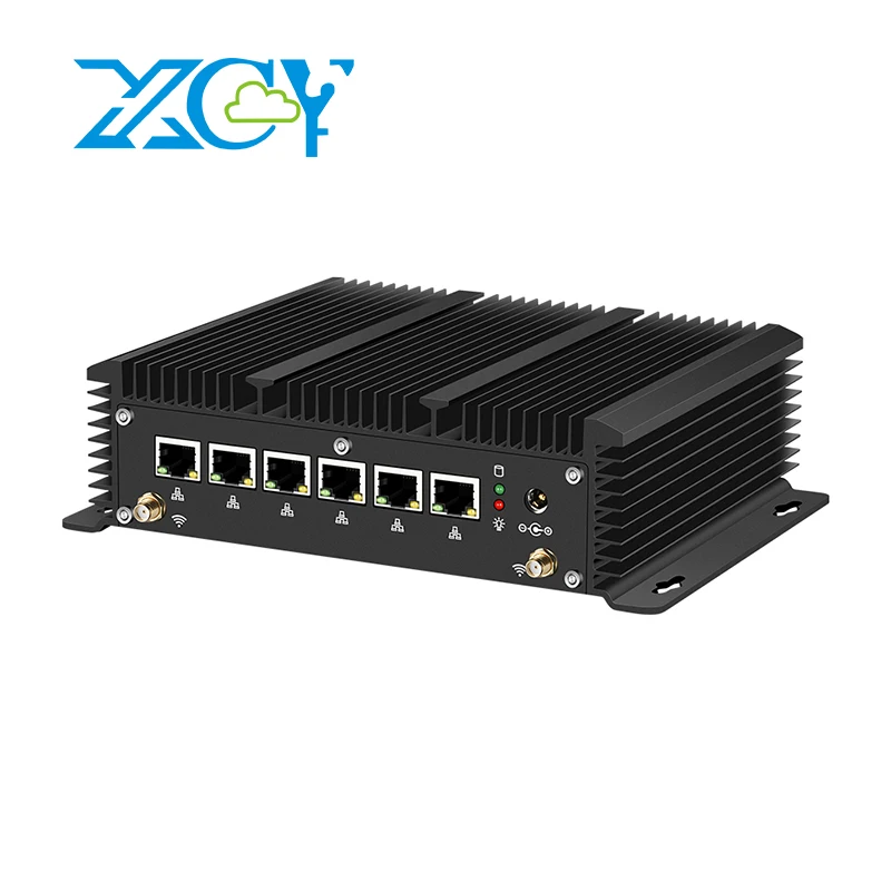 

X44 Model Mini PC Firewall Intel Core 8th-12th Gen CPU 6x 2.5G Ethernet Support Windows Linux Pfsense OpenWrt WiFi 4G LTE