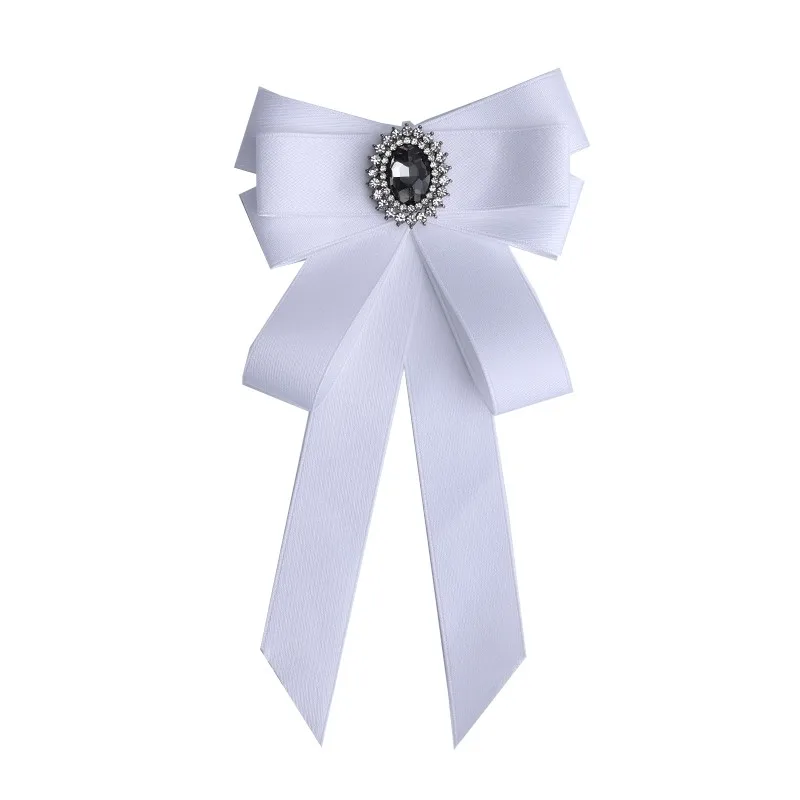 Handgemachte Mode neue Schmetterling Knoten Band Diamant Fliege College weiß Strass Süßigkeiten Farbe Fliege Geschenk für Schulmädchen Krawatte – Detail 19
