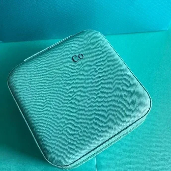 

2024 T style of the same jewelry member gift jewelry box makeup storage multi-grid high-quality square or round