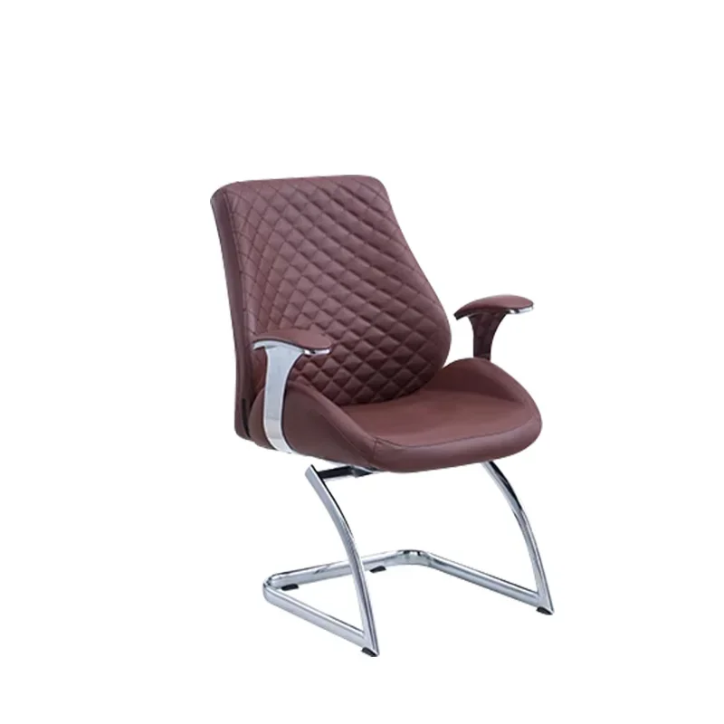 Executive Chair Comfortable Long-Sitting Backrest Office Computer Chair Fashion Leather Seat