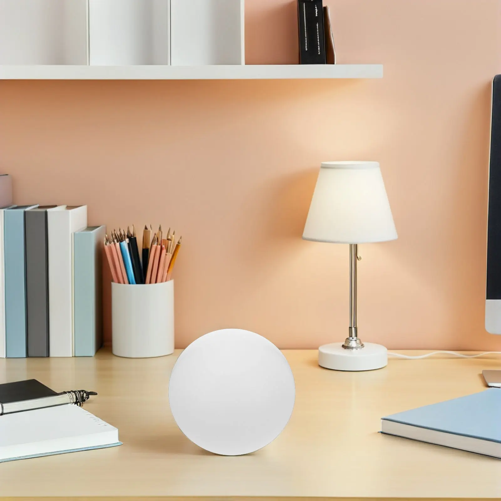 

2Pcs Acrylic Sphere Lampshade Globe Light Cover for Ceiling Lights Pendant Fixtures Table Lamps Soft Diffused