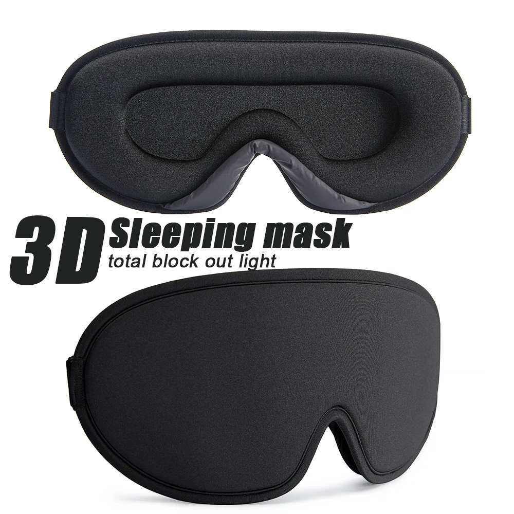 3D Sleep Mask Large Room for Eyeslash Blindfold Eyeshade Sleeping Mask Eye Patche Mask Sleeping Aid Block Out Ligh Slaapmasker