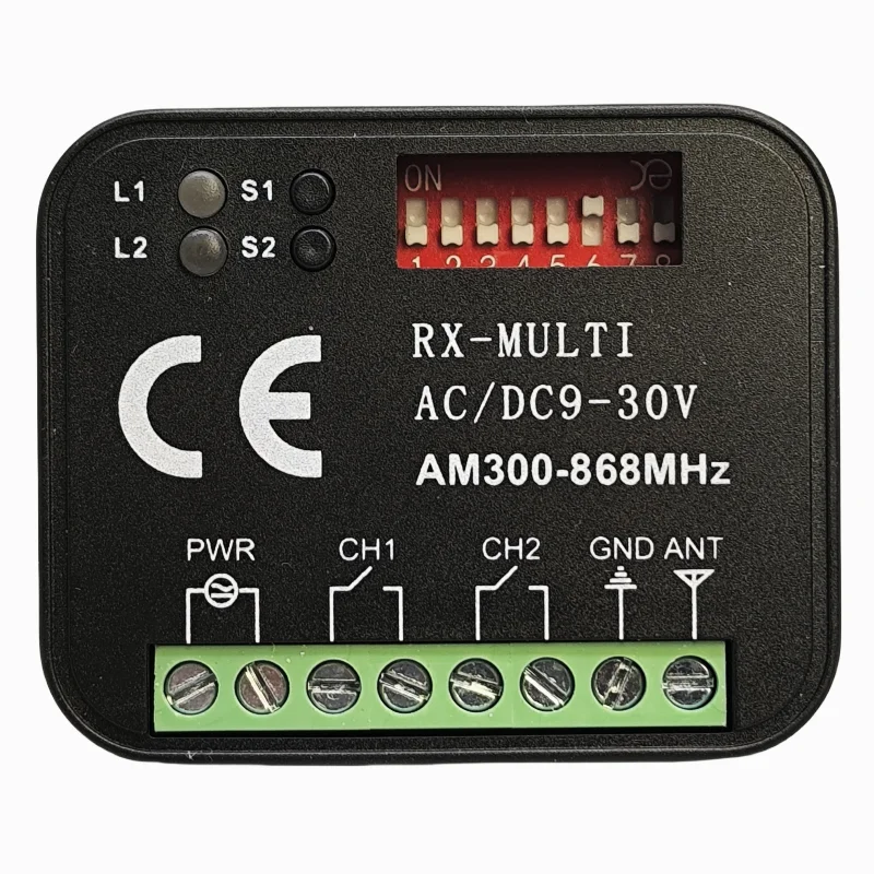 

Garage Gate Remote Receiver 433 868mhz Rx Multi 300-900mhz Ac/dc 9-30v Receiver With Remote Control