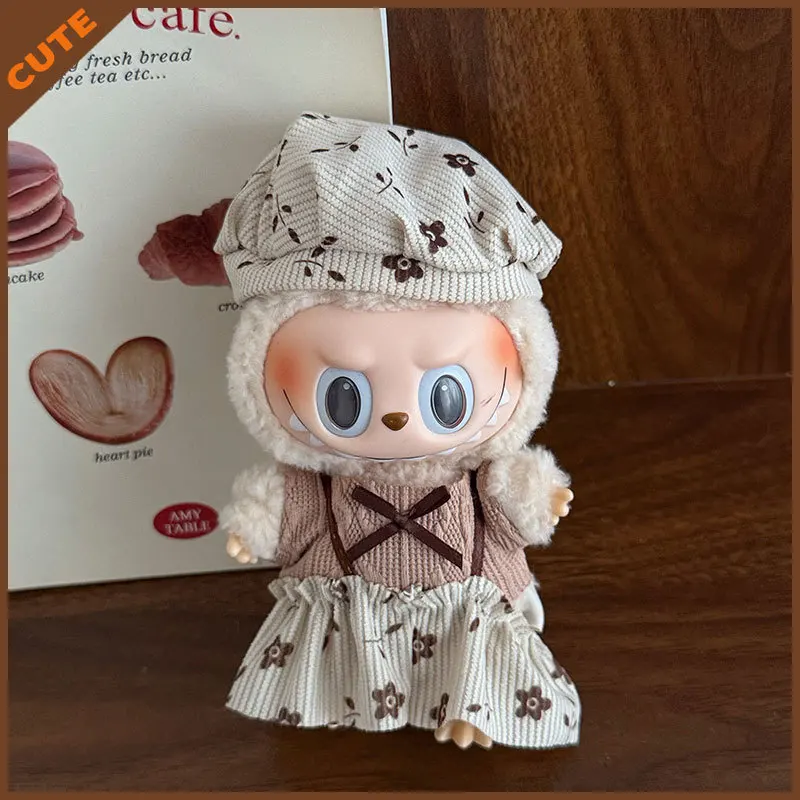 

Для Labubu жилет кукольная одежда юбка милый персонаж мультфильм висит 17 см одежда наряд креативный модный аксессуар-сюрприз