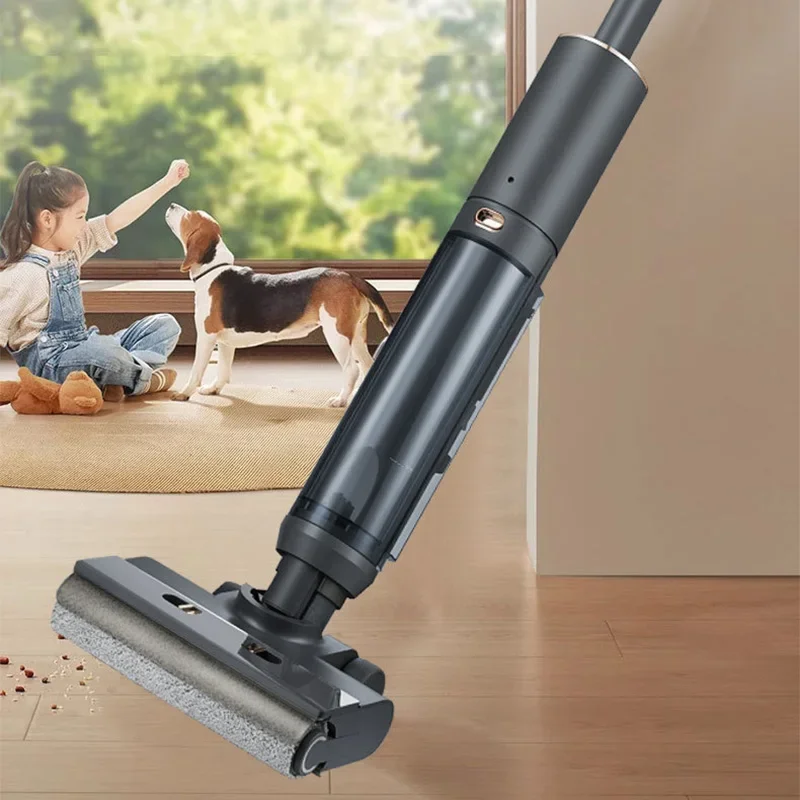10000Pa Cordless Floor Scrubber: Hot Water Washing/Quick Drying, Self-Cleaning, Disinfecting, Washing and Mopping Dual-Blade