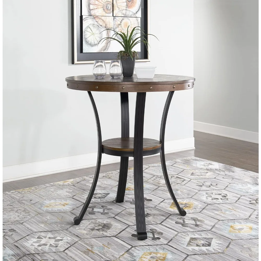Franklin Multicolored Pub Table by Powell Furniture, 36 Square x 40 High