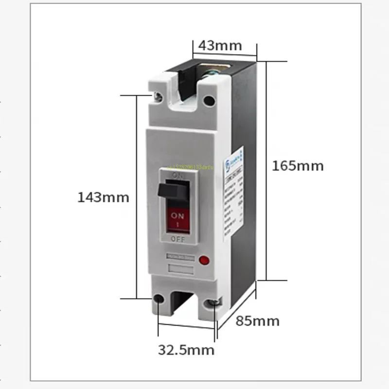 DC MCCB Molded Case Circuit Breaker NSX 1P 250V 2P 500V 3P 750V 4P 1000V Solar Photovoltaic PV UPS Electric Vehicle Energy Power