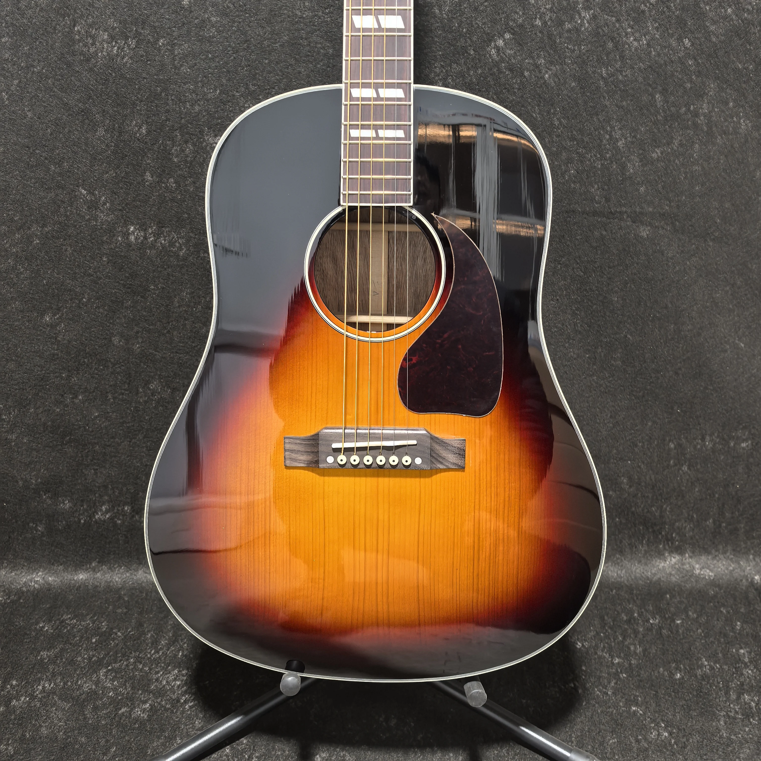 41 Inch Sunset J45 Acoustic Guitar Solid Top Natural Mahogany Body Fixed Bridge Clear Sound Beginner Gift Free Shipping