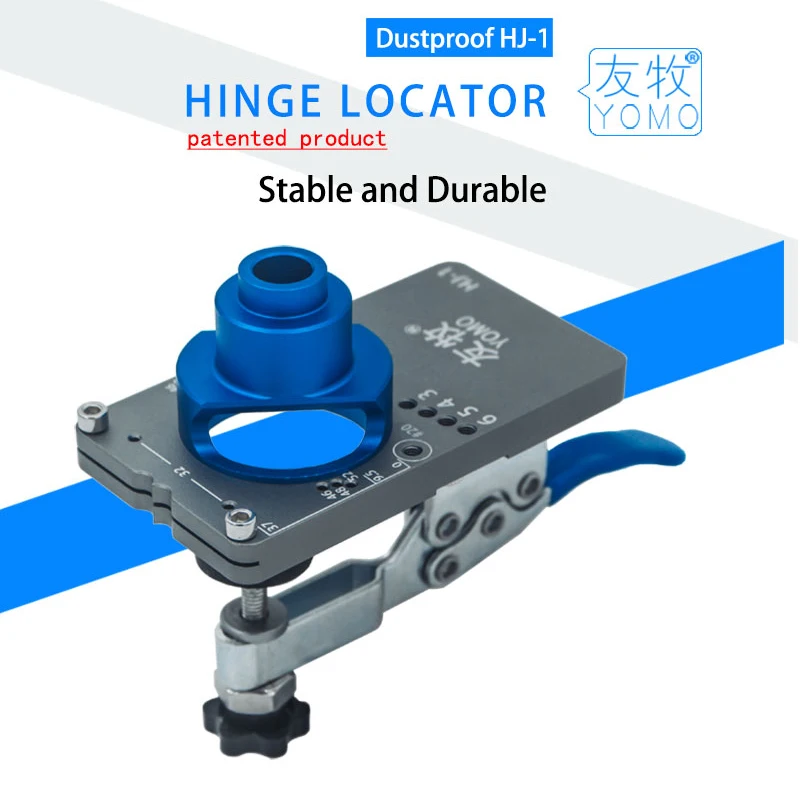 35mm Hinge Boring Jig Kit - Concealed Hinge Drilling Guide Jig - Aluminum Alloy Hinge Hole Opener Template Puncher Locator
