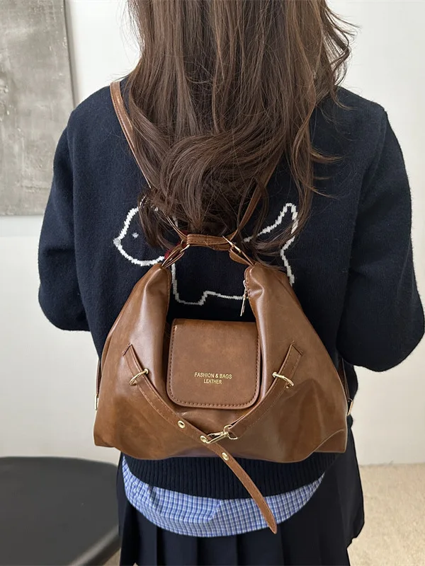 Large Capacity Women's Tote Bag 2026 New Luxury Minimalist High-End Feel Unique Double Shoulder Crossbody Bag