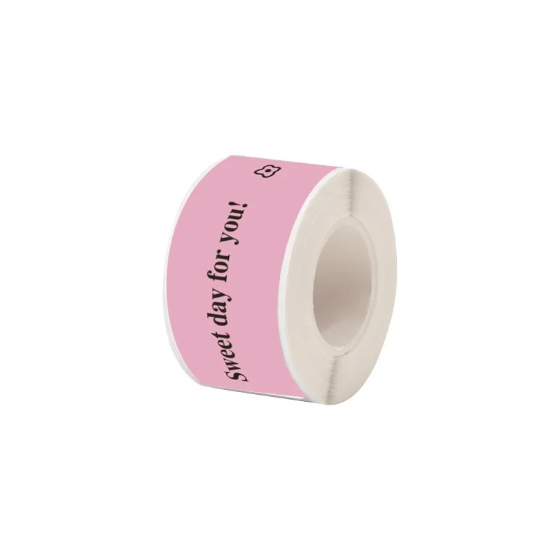 120pcs/roll  simple Love Heart Stickers Cute Gifts Decorative Sealing Stickers Square Hand Account Material