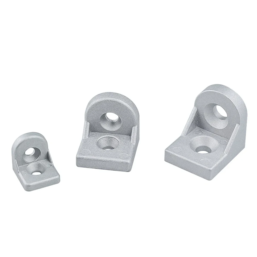 8PCS/lot Steering Angle Corner Bracket L Type Fittings Connector Connection Joint for 20/30/40 Series Aluminum Profiles