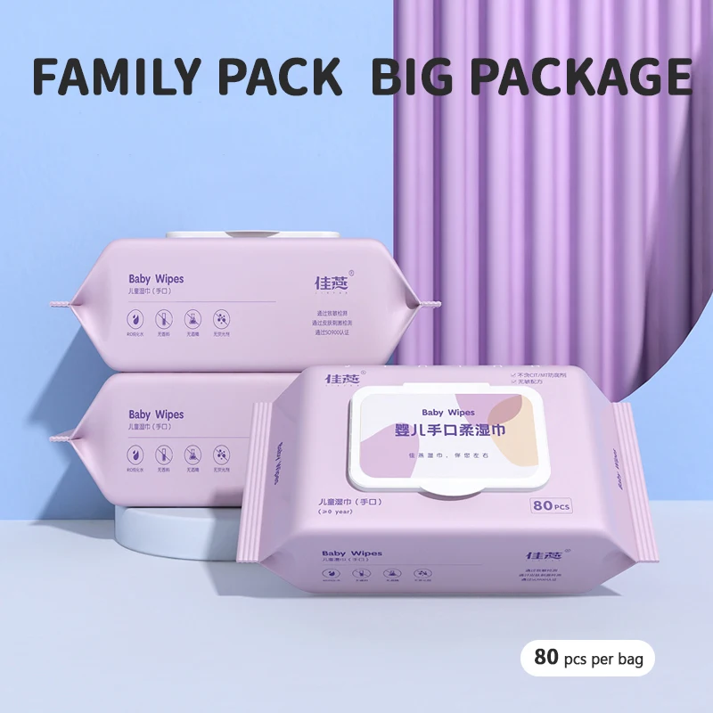 Toalhetes extra grandes de tamanho, 80 peças, toalhetes para mão, pés e boca, limpeza descartável, toalhetes portáteis, suporte para personalização