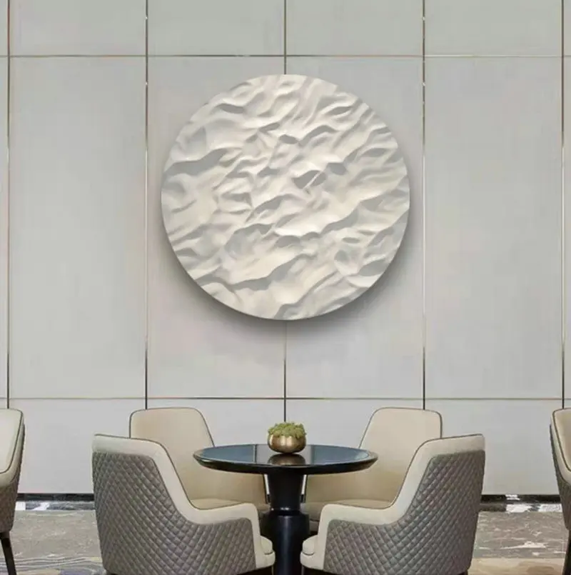 Light luxury density board circular hanging decorations, model room decoration murals, hotel corridor wall decorations ZY025DN