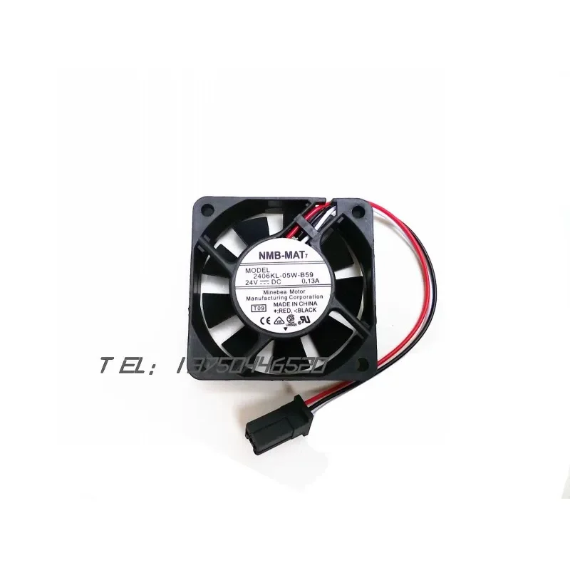 for NMB 2406KL-05W-B59 6015 24V 0.13A Fan for Fanuc Servo Drive Detection Alarm Cooling Fan
