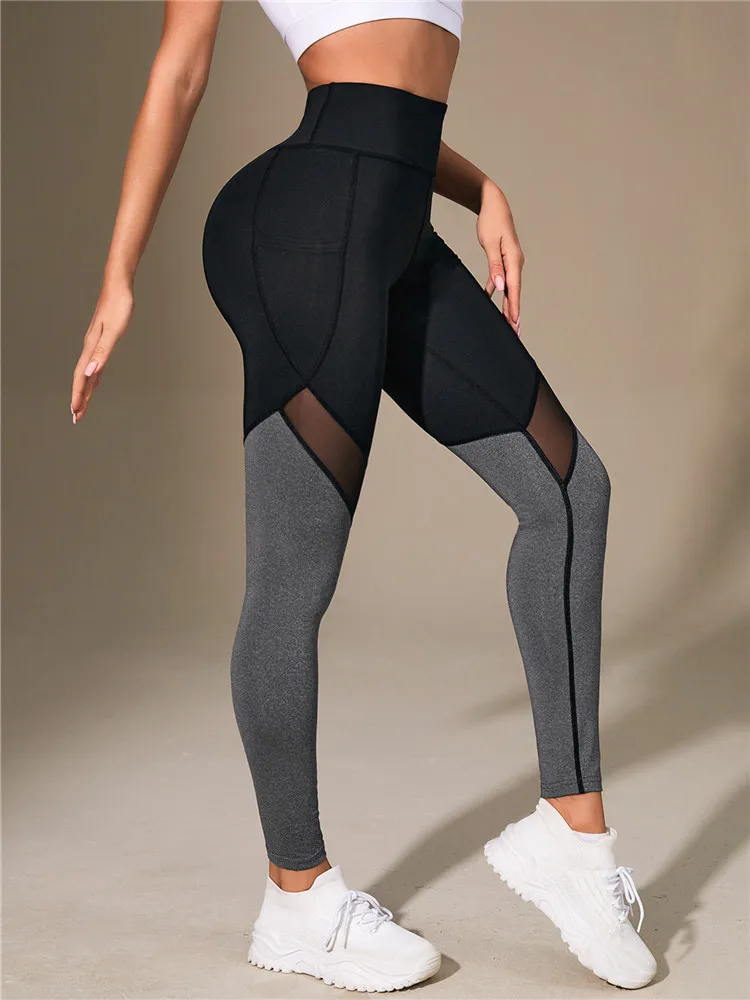 Women Gym Yoga Butt Lifting Leggings High Waist Quick Dry Sports Pants With Elastic Waistband Exercise Trousers Workout Leggings