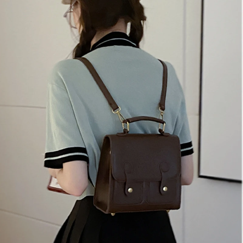 Preppy Style 2023 New Fashion Korean Version Casual Small Backpack Bags All-match School Backpack for College Students