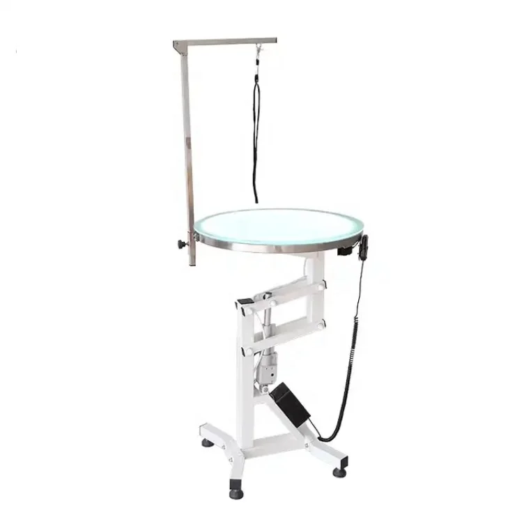 USMILEPET Factory Direct New Design LED Electric Lifting Round Pet Grooming Table Pet Beauty Salon Dog Cat Grooming Table