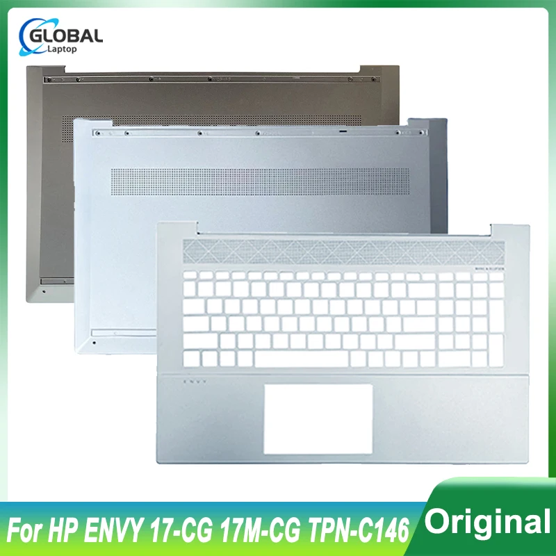 Original for HP ENVY 17-CG 17M-CG 17M-CG0013DX TPN-C146 Laptop Palmrest Upper Cover Bottom Case L87946-001 L87948-001 L84949-001