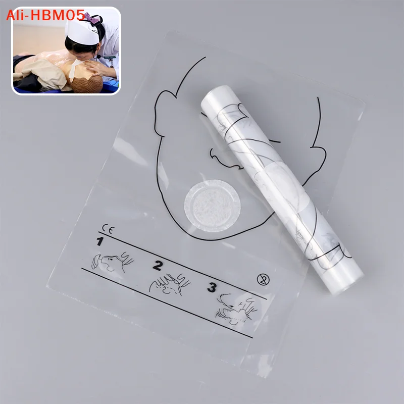 

(HB05)5/30PC Disposable Breathing Mask CPR Training First Aid Resuscitator Mask CPR Face Shield Roll Rescue Kit Tool