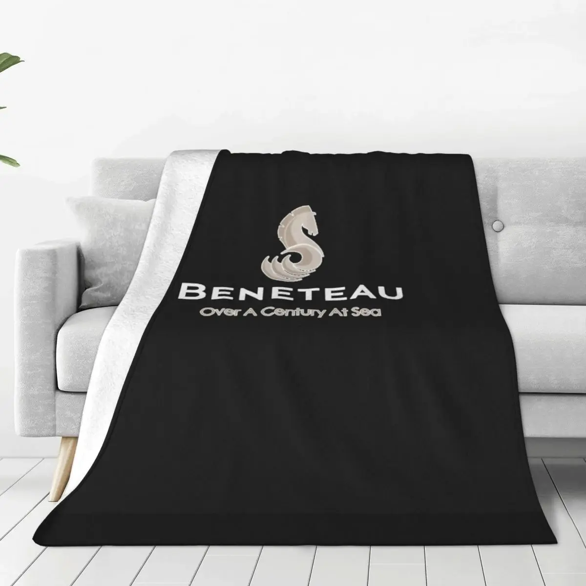 Beneteau Sailboat Sailing Blanket Fleece Warm Throw Blanket Sofa Throw Blanket For Home Bedroom Outdoor Throws Bedspread Quilt