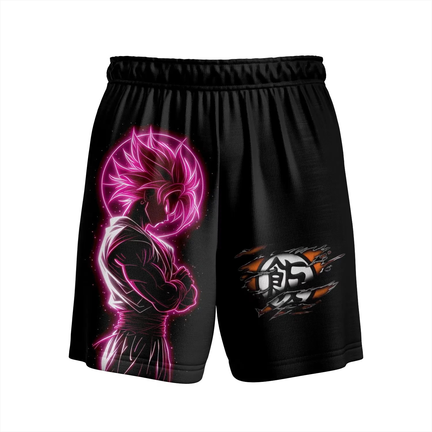 

2026 Hot Selling Summer Fashion New Anime Dragon Ball Saiyan Sun Wukong 3D Printed T-shirt Outdoor Sports Style Shorts Large