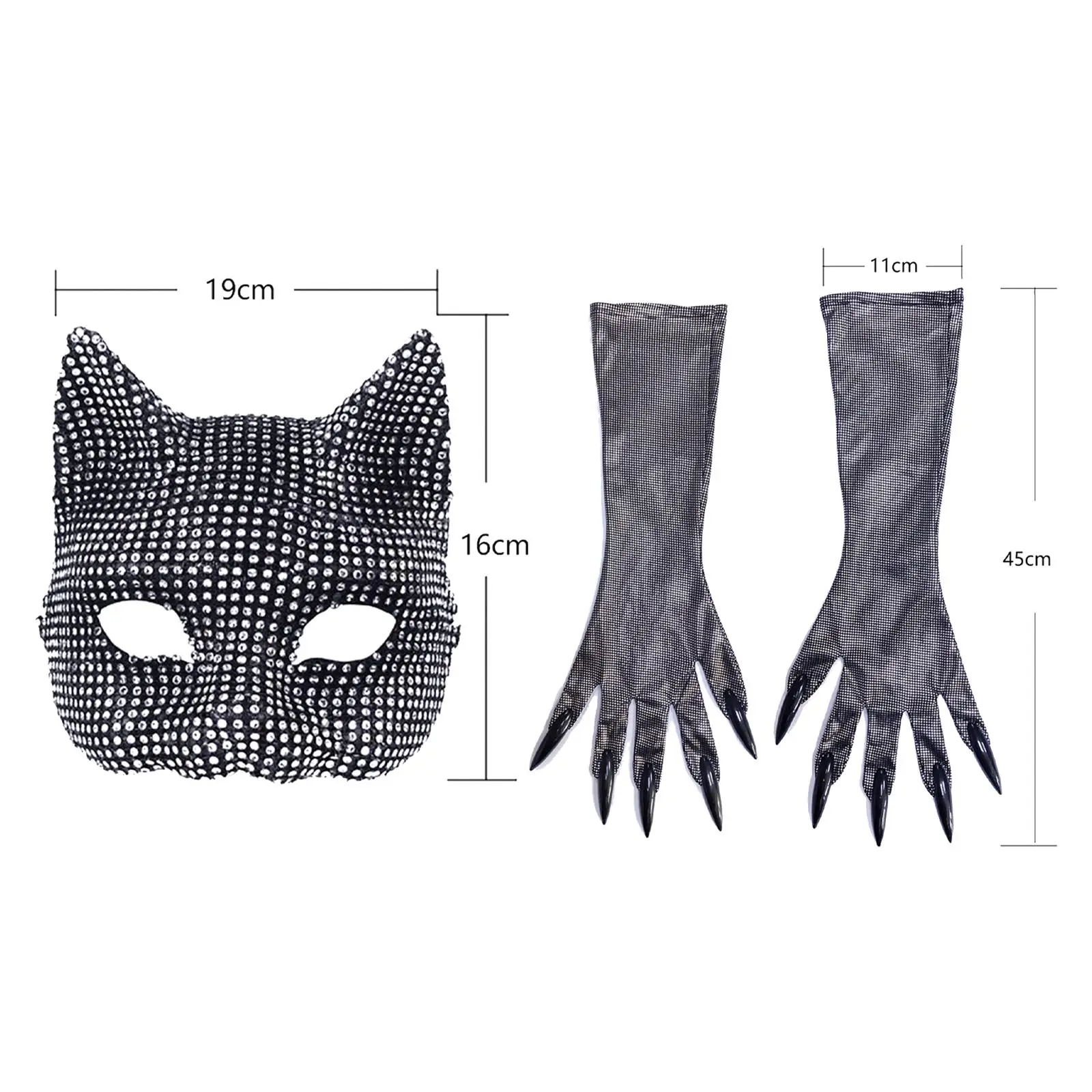 Halloween Cat Costumes for Women Cosplay Accessories Party Fancy Dress for Photo