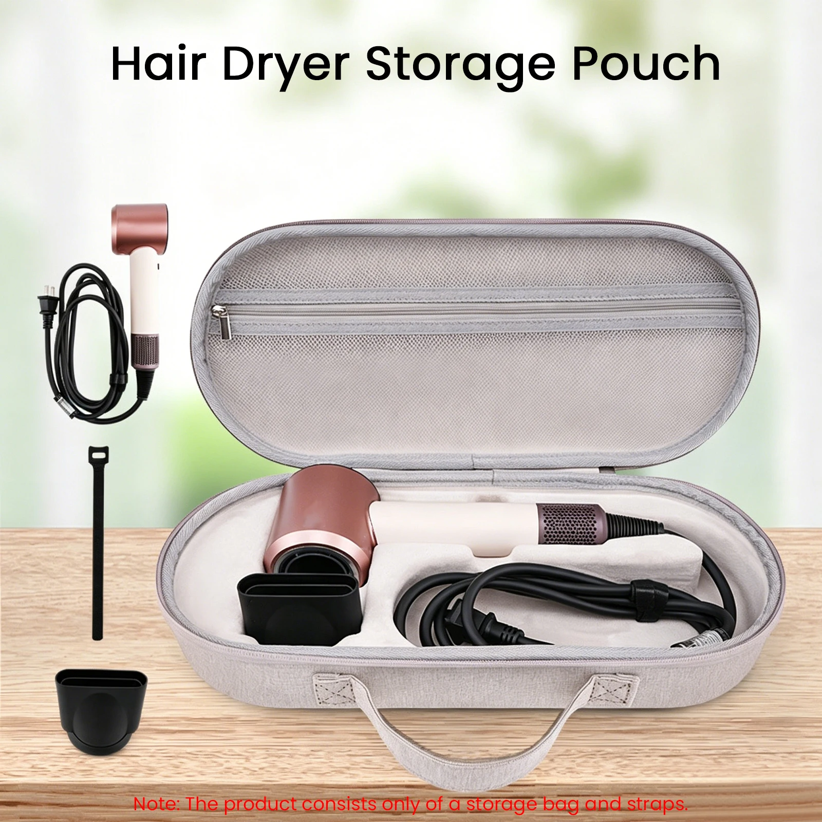 Carry Case for Hair Dryer HD19 Handheld Storage Bag Case Shockproof Case Portable Travel Storage Bag Protective Case Accessories
