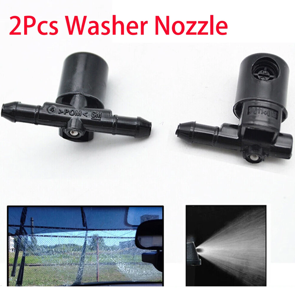 2Pcs Front Windscreen Wiper Washer Jet Nozzle For Vauxhall Zafira Corsa Combo Astra 12782508 12782509